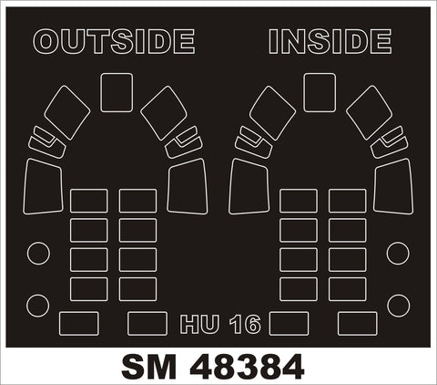 モンテックス SM48384 1/48 HU-16 アルバトロス(トランぺッター用) ミニマスク