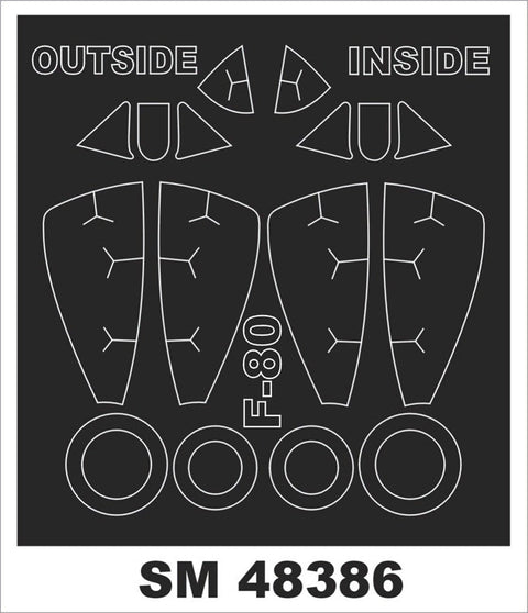 モンテックス SM48386 1/48 F-80A(ホビーボス用) ミニマスク