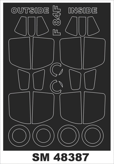 モンテックス SM48387 1/48 F-84F(ホビーボス用) ミニマスク