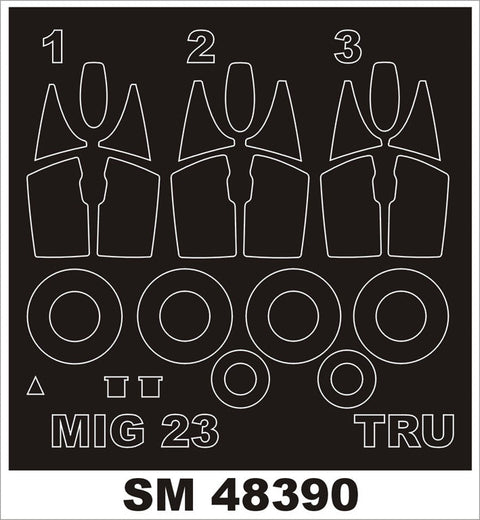 モンテックス SM48390 1/48 MiG-23ML/MF(トランぺッター用) ミニマスク