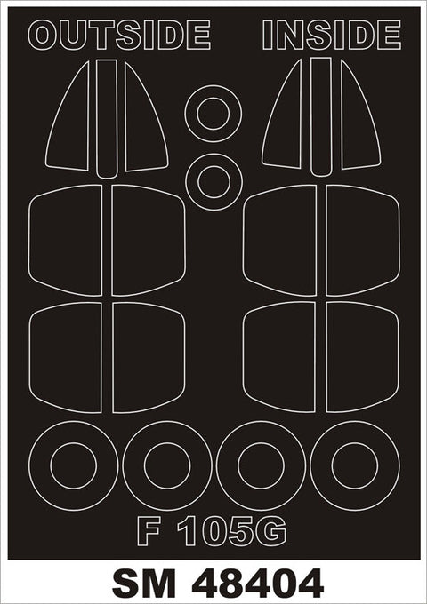 モンテックス SM48404 1/48 F-105G(ホビーボス用) ミニマスク