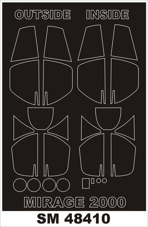 モンテックス SM48410 1/48 ミラージュ 2000(キネティック用) ミニマスク