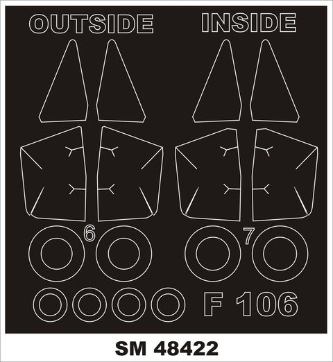 モンテックス SM48422 1/48 F-106(トランぺッター用) ミニマスク