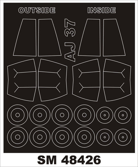 モンテックス SM48426 1/48 AJ-37 ビゲン(スペシャルホビー用) ミニマスク