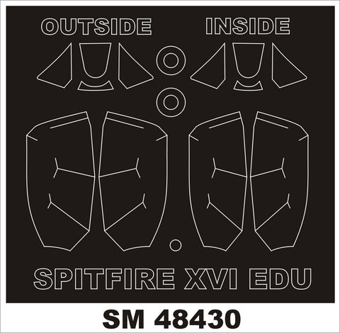 モンテックス SM48430 1/48 スピットファイア XVI (BUBLETOP)(エデュアルド用) ミニマスク