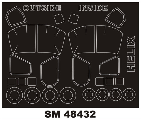 モンテックス SM48432 1/48 Ka-27 ヘリックス(ホビーボス用) ミニマスク