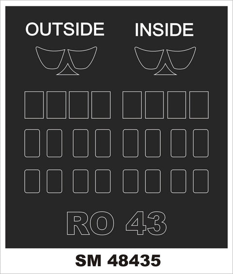 モンテックス SM48435 1/48 IMAM Ro-43(スペシャルホビー用) ミニマスク