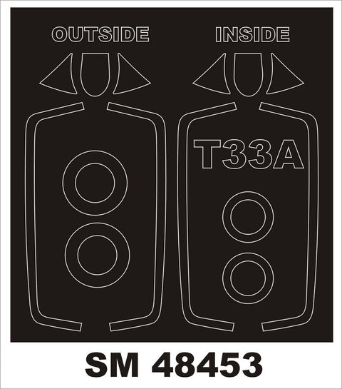 モンテックス SM48453 1/48 T-33A(GWH用) ミニマスク