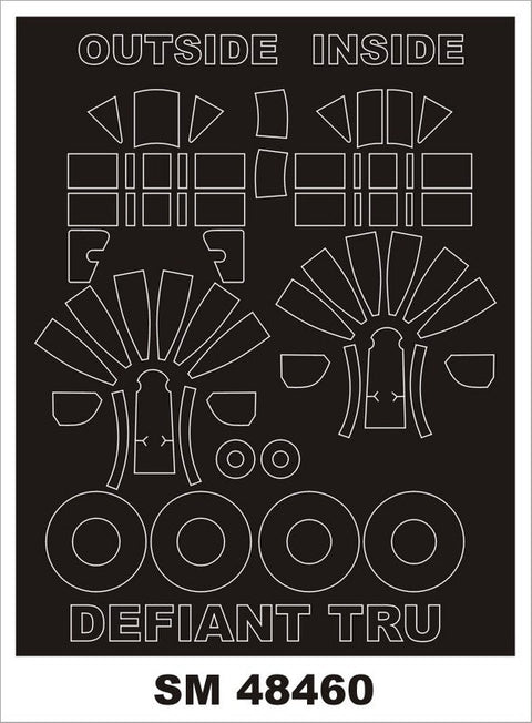 モンテックス SM48460 1/48 BP. デファイアント I(トランぺッター用) ミニマスク
