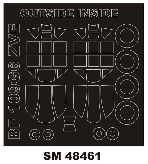モンテックス SM48461 1/48 Bf 109G-6(ズベズダ用) ミニマスク