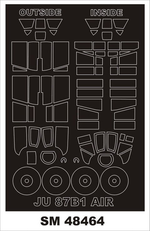 モンテックス SM48464 1/48 Ju 87B-1(エアフィックス用) ミニマスク