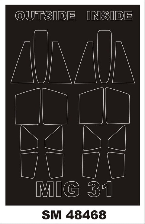 モンテックス SM48468 1/48 MiG-31(ホビーボス用) ミニマスク