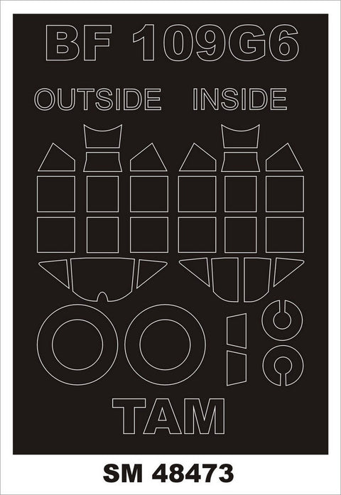 モンテックス SM48473 1/48 Bf 109G-6(タミヤ用) ミニマスク