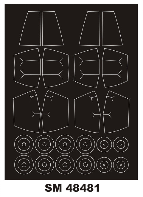 モンテックス SM48481 1/48 SK-37 ビゲン(スペシャルホビー用) ミニマスク