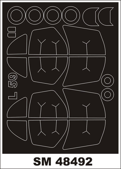 モンテックス SM48492 1/48 L-39/L-59 アルバトロス(トランぺッター用) ミニマスク