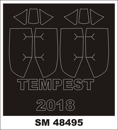 モンテックス SM48495 1/48 テンペスト V(エデュアルド用) ミニマスク