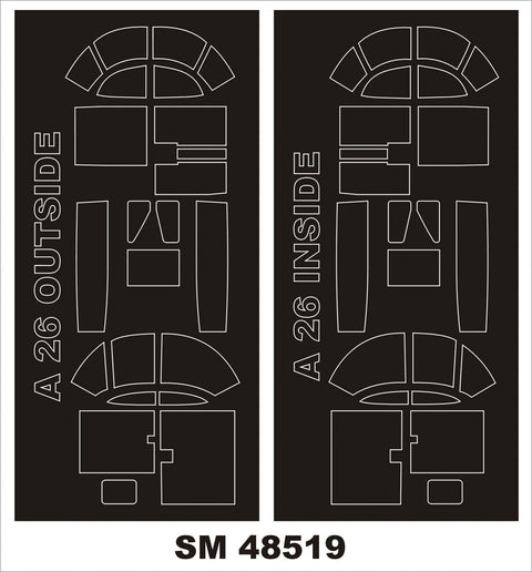 モンテックス SM48519 1/48 A-26B インベーダー(ICM用) ミニマスク