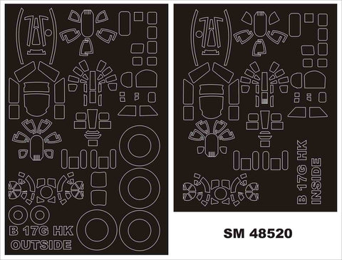 モンテックス SM48520 1/48 B-17G(HKモデル用) ミニマスク
