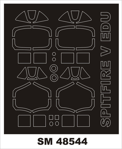 モンテックス SM48544 1/48 スピットファイア V(エデュアルド用) ミニマスク