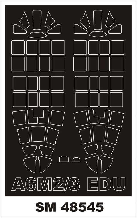 モンテックス SM48545 1/48 A6M2/3 零式艦上戦闘機(エデュアルド用) ミニマスク