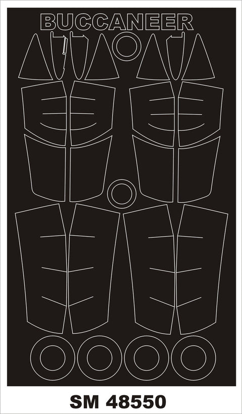 モンテックス SM48550 1/48 バッカニア S2C/D(エアフィックス用) ミニマスク