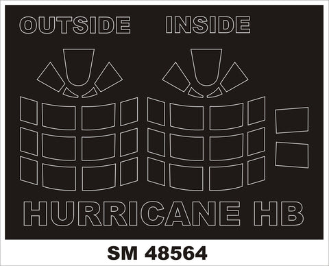 モンテックス SM48564 1/48 ハリケーン(ホビーボス用) ミニマスク