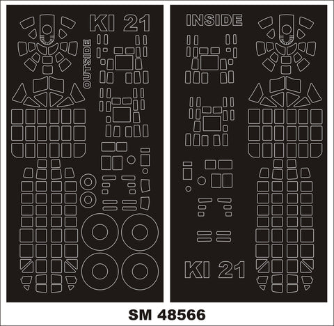 モンテックス SM48566 1/48 キ21 九七式重爆撃機(ICM用) ミニマスク