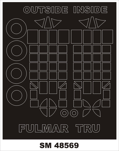 モンテックス SM48569 1/48 フェアリー フルマー (トランぺッター用) ミニマスク