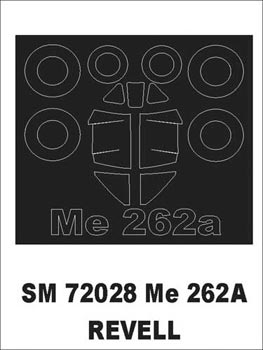 モンテックス SM72028 1/72 Me 262A(レベル用) ミニマスク