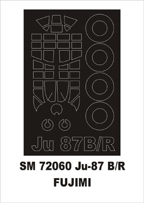 モンテックス SM72060 1/72 Ju-87B/R(フジミ用) ミニマスク