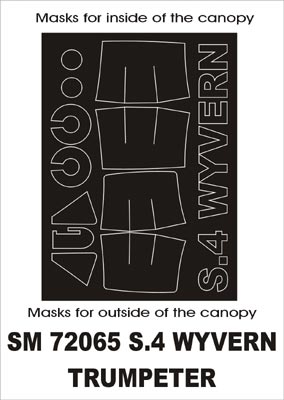 モンテックス SM72065 1/72 S4 ワイバーン(トランぺッター用) ミニマスク