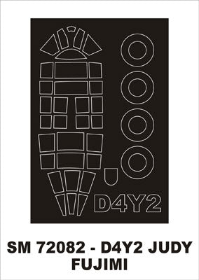 モンテックス SM72082 1/72 D4Y2 彗星一二型 艦上爆撃機(フジミ用) ミニマスク