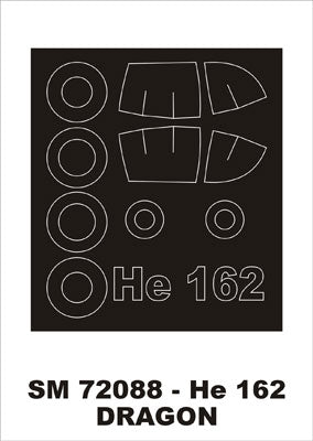 モンテックス SM72088 1/72 He-162(ドラゴン用) ミニマスク