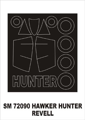 モンテックス SM72090 1/72 ホーカー ハンター F6(レベル用) ミニマスク