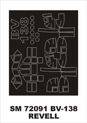 モンテックス SM72091 1/72 Bv-138(レベル用) ミニマスク