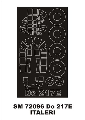 モンテックス SM72096 1/72 Do-217E(イタレリ用) ミニマスク