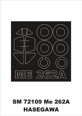 モンテックス SM72109 1/72 Me 262(ハセガワ用) ミニマスク