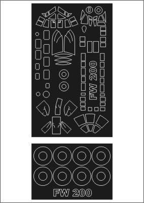 モンテックス SM72139 1/72 Fw 200 コンドル (レベル用) ミニマスク