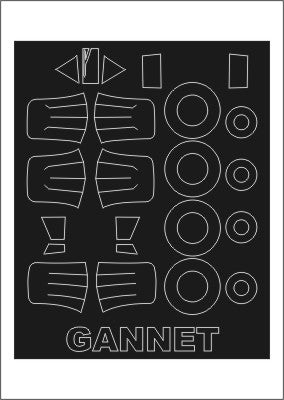 モンテックス SM72141 1/72 フェアリー ガネット (トランぺッター用) ミニマスク