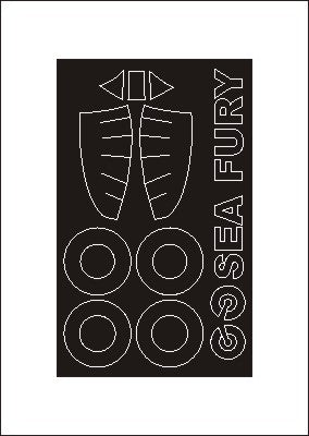 モンテックス SM72151 1/72 ホーカー シーフューリー FB11(トランぺッター用) ミニマスク