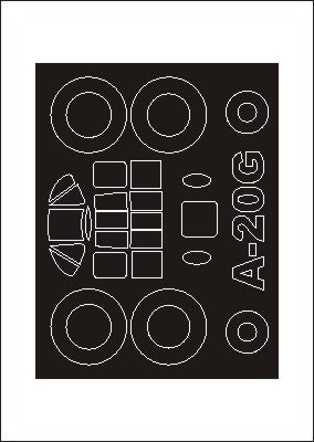モンテックス SM72152 1/72 A_20G ハボック(MPM用) ミニマスク
