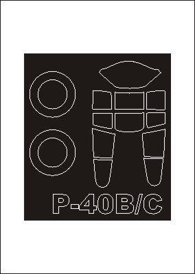 モンテックス SM72153 1/72 P-40B/C(トランぺッター用) ミニマスク