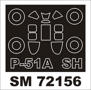 モンテックス SM72156 1/72 P-51A(スペシャルホビー用) ミニマスク