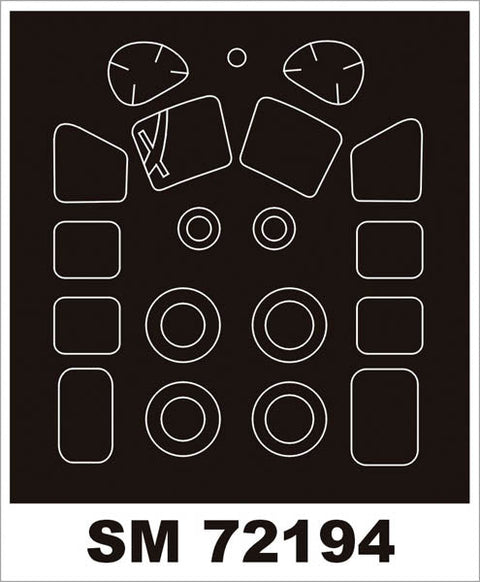 モンテックス SM72194 1/72 Mi-2 (ホビーボス用) ミニマスク