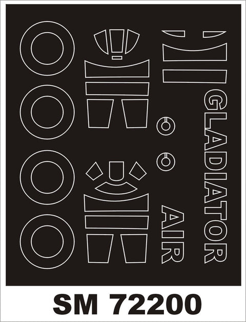 モンテックス SM72200 1/72 グロスター グラディエーター(エアフィックス用) ミニマスク