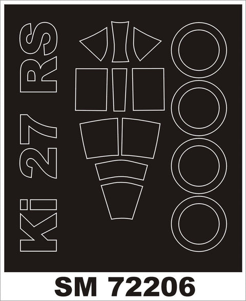 モンテックス SM72206 1/72 キ27b 九七式戦闘機(アールエスモデル用) ミニマスク