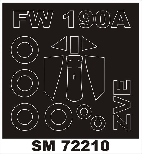 モンテックス SM72210 1/72 Fw 190A-4 (ズベズダ用) ミニマスク