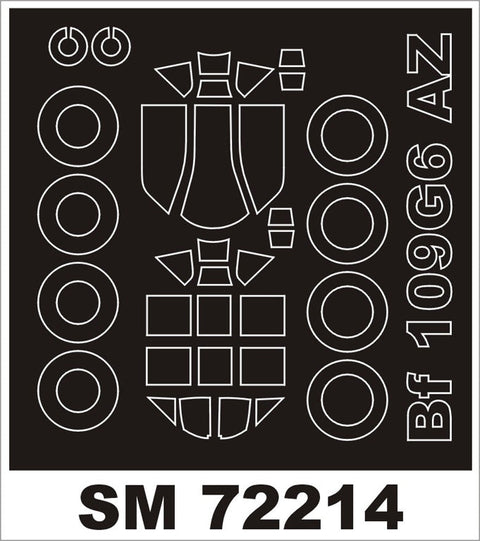 モンテックス SM72214 1/72 Bf 109G6(AZモデル用) ミニマスク