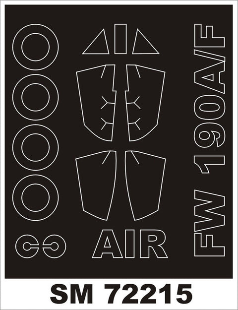 モンテックス SM72215 1/72 Fw 190A-F(エアフィックス用) ミニマスク