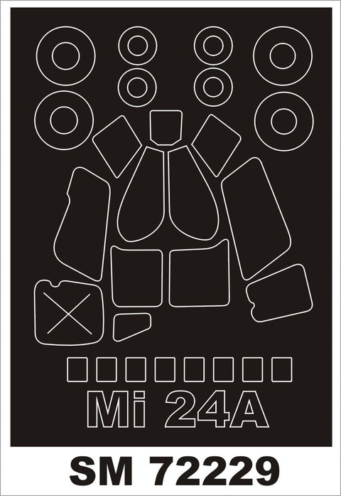 モンテックス SM72229 1/72 Mi-24A(ズベズダ用) ミニマスク